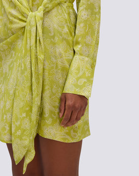 VESTIDO CAMISA DE MUJER DE VISCOSA CON ESTAMPADO HIBI PAISLEY