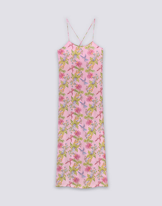 ROBE FEMME SANS MANCHES LONGUE IMPRIMÉ SWEET PARROT