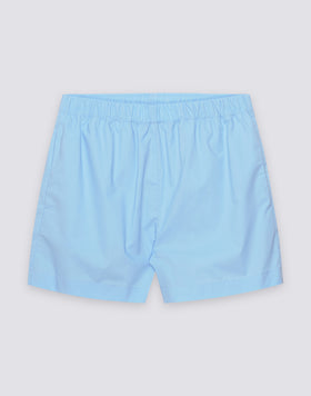 PANTALONES CORTOS DE MUJER CON CINTURA ELÁSTICA DE POPELÍN DE ALGODÓN