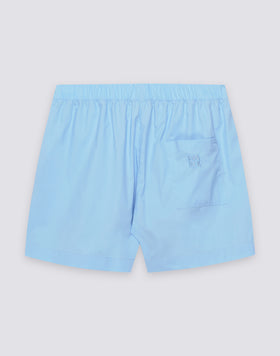 PANTALONES CORTOS DE MUJER CON CINTURA ELÁSTICA DE POPELÍN DE ALGODÓN