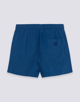 SHORTS DONNA A VITA ELASTICATA IN POPELINE DI COTONE