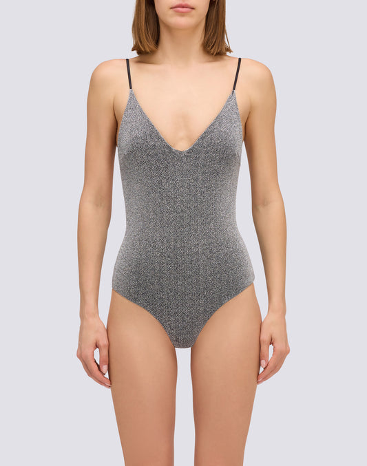 Sierra Lurex Deep V Bodysuit Sierra Lurex Deep V Bodysuit
