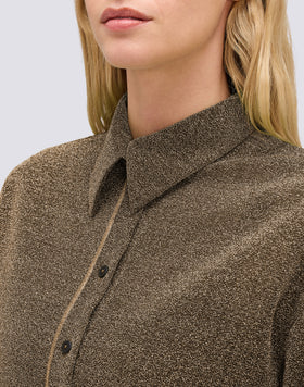 CAMISA DE MANGA LARGA DE MUJER EN LUREX