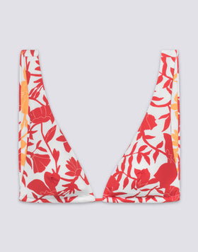 MARVA - HAUT DE BIKINI TRIANGLE AMÉRICAIN IMPRIMÉ PATCHY FLOWERS