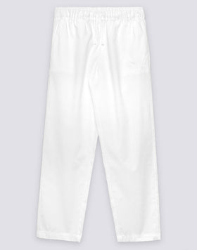 PANTALON LONG FEMME CIGARETTE EN POPELINE DE COTON