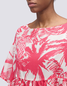 ABITO CORTO CON STAMPA TROPIC SAVANA