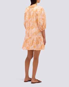 VESTIDO CORTO ESTAMPADO FLEUR DE JOIE