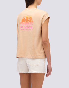 T-SHIRT CON STAMPA DEGRADÉ