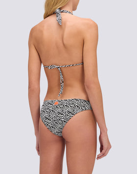 HILA - TOP DE BIKINI  TRIÁNGULO AMERICANO ESTAMPADO DE ZEBRA