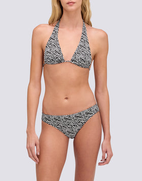 HILA - TOP DE BIKINI  TRIÁNGULO AMERICANO ESTAMPADO DE ZEBRA