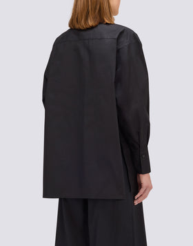 CHEMISE À MANCHES LONGUES EN POPELINE