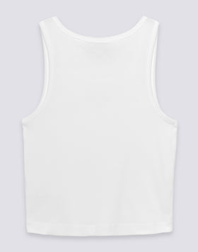CROP TANK TOP WITH EMBROIDERED LOGO