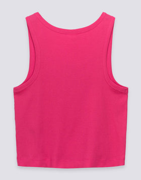 DÉBARDEUR COURT AVEC LOGO BRODÉ