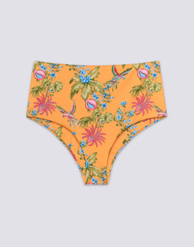 IPANEMA - SLIP CULOTTE À TAILLE HAUTE IMPRIMÉ SWEET PARROT