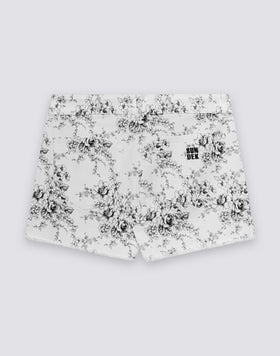 SHORT FEMME À MOTIFS ROSE DE JOIE