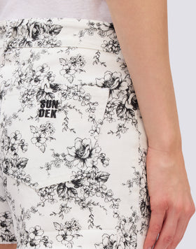 PANTALONES CORTOS DE MUJER CON ESTAMPADO ROSE DE JOIE