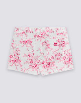 PANTALONES CORTOS DE MUJER CON ESTAMPADO ROSE DE JOIE