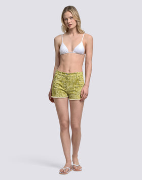 HIBI PAISLEY PATTERNED WOMEN'S SHORTS