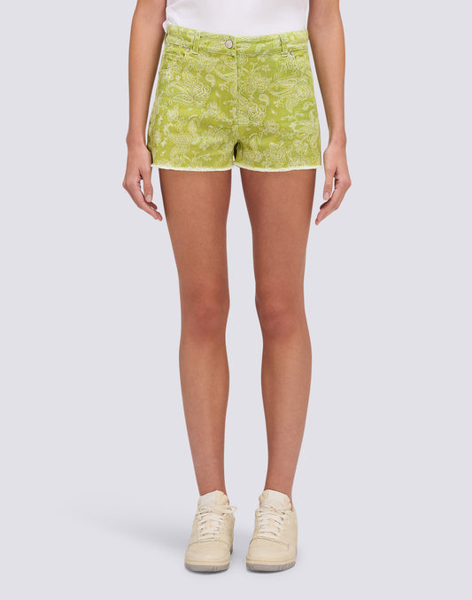 PANTALONES CORTOS DE MUJER CON ESTAMPADO HIBI PAISLEY