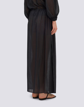 LONG COTTON VOILE SKIRT