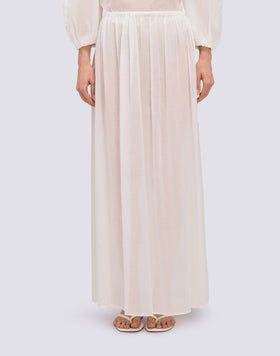 LONG COTTON VOILE SKIRT