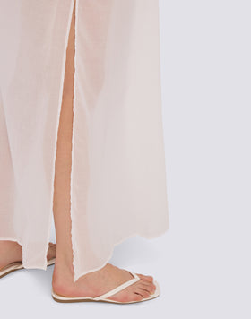 LONG COTTON VOILE SKIRT