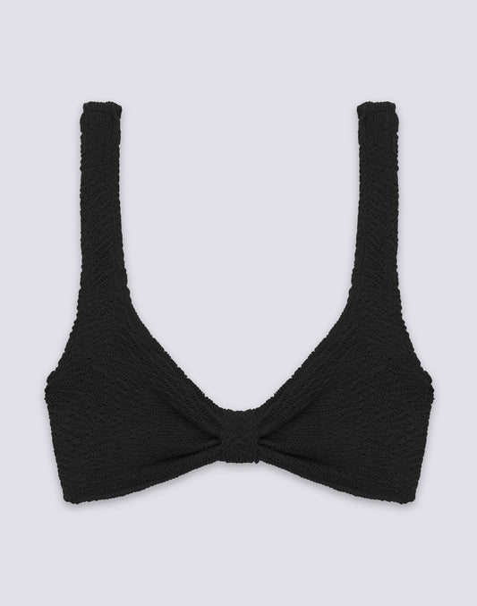 TOP BRALETTE EN TISSU GAUFRÉ