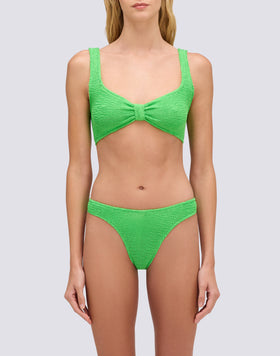 BRALETTE TOP IN EMBOSSED FABRIC