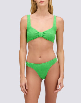 TOP BRALETTE EN TISSU GAUFRÉ