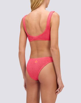 TOP BRALETTE EN TISSU GAUFRÉ