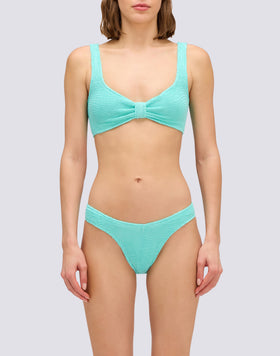 TOP BRALETTE EN TISSU GAUFRÉ