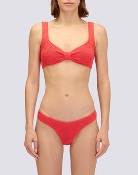 TOP BRALETTE EN TEJIDO ESTAMPADO
