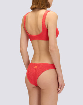 TOP BRALETTE EN TEJIDO ESTAMPADO