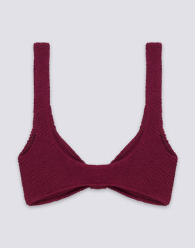 TOP BRALETTE IN TESSUTO GOFFRATO