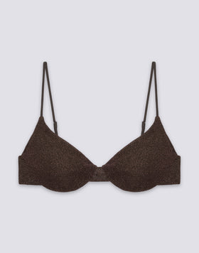 KEIRA - LUREX BRALETTE BIKINI TOP