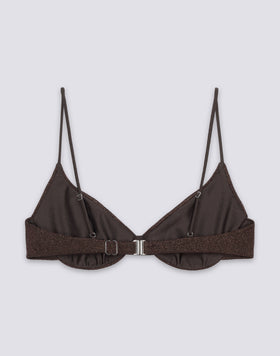 KEIRA - LUREX BRALETTE BIKINI TOP