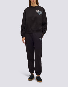 SWEAT-SHIRT FEMME COL ROND AVEC FLEUR