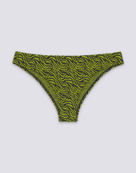 VEGA - Braguita de bikini culotte con estampado de cebra