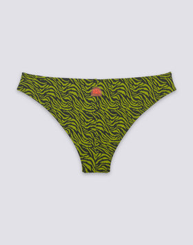VEGA - Braguita de bikini culotte con estampado de cebra