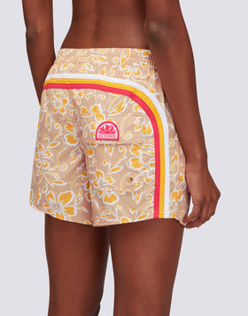 COAST - PANTALONES CORTOS DE PLAYA REPREVE® CON ESTAMPADO DE HIBISCO
