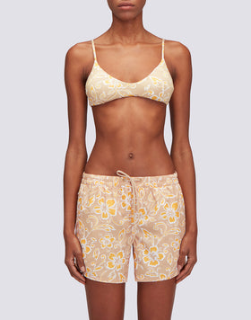 COAST - PANTALONES CORTOS DE PLAYA REPREVE® CON ESTAMPADO DE HIBISCO
