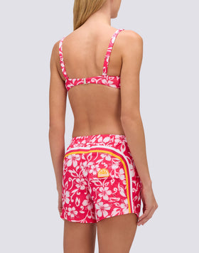 COAST - PANTALONCINO MARE REPREVE® CON STAMPA HIBISCUS SK23