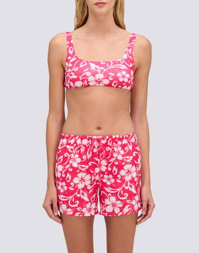 COAST - PANTALONCINO MARE REPREVE® CON STAMPA HIBISCUS SK23