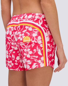 COAST - PANTALONCINO MARE REPREVE® CON STAMPA HIBISCUS SK23