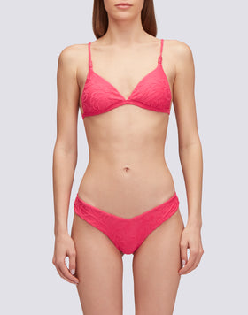 ANDRESS - TOP BRALETTE IN SPUGNA JACQUARD E MOTIVO SK23