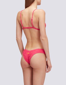 ANDRESS - TOP BRALETTE IN SPUGNA JACQUARD E MOTIVO SK23