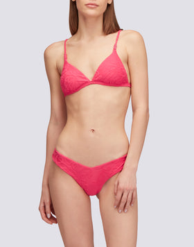 ANDRESS - TOP BRALETTE IN SPUGNA JACQUARD E MOTIVO SK23
