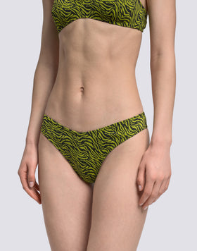 LOREN - HIGH-CUT BIKINI BOTTOMS WITH ZEBRA PRINT