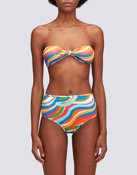 GARDNER - MULTICOLOUR PRINT BANDEAU TOP