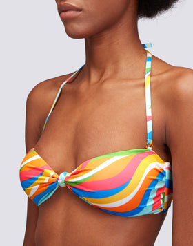 GARDNER - MULTICOLOUR PRINT BANDEAU TOP